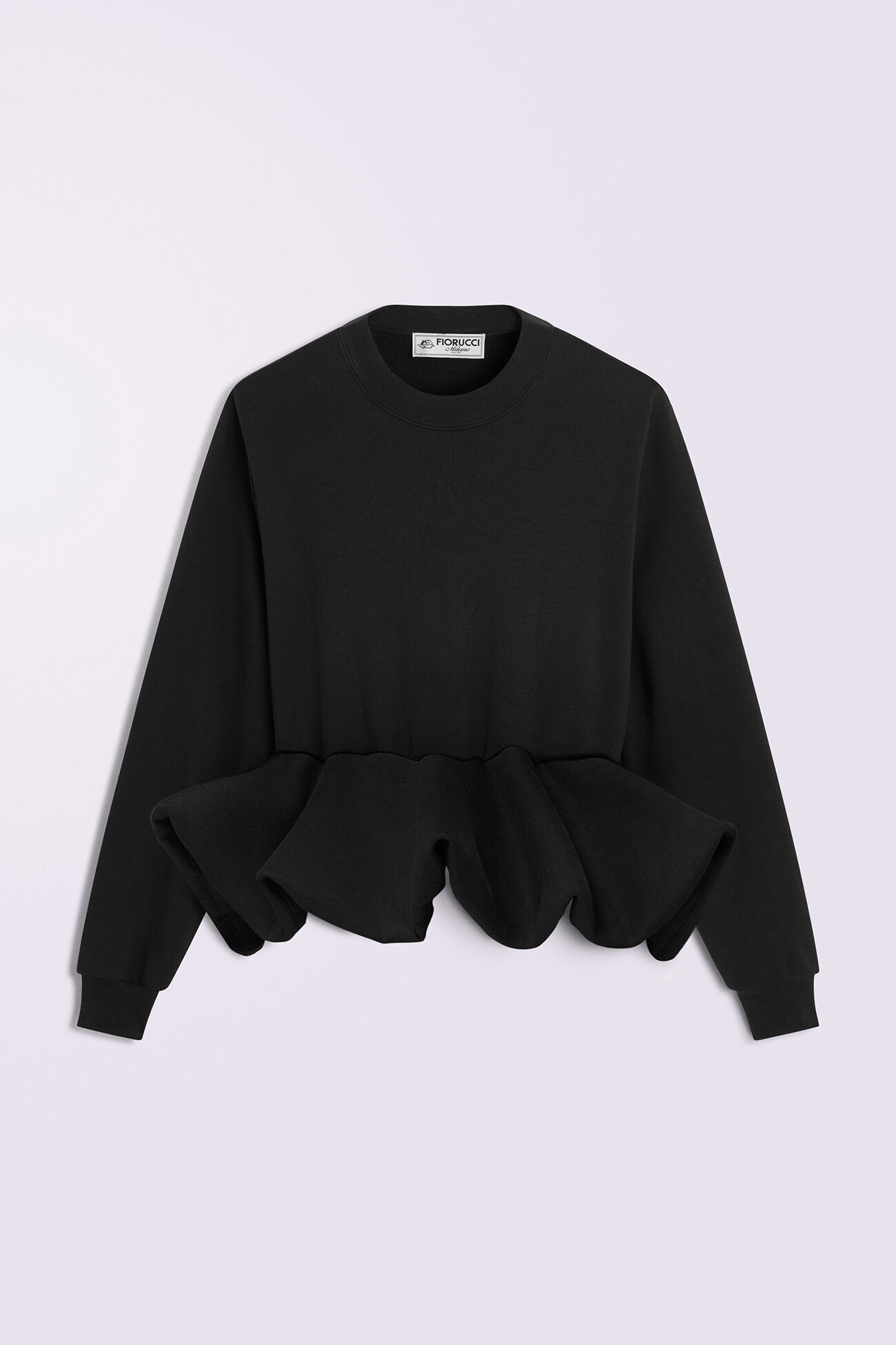 Peplum Sweatshirt Black
